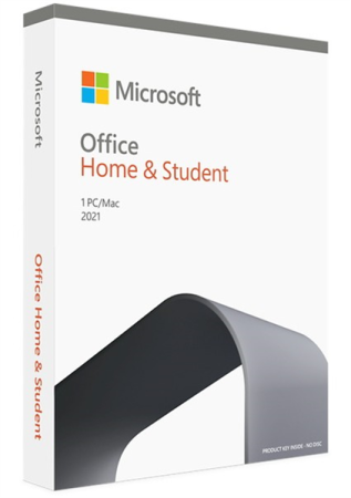 Office Home and Student 2021 English Medialess (настраиваемый русский интерфейс, аналог 79G-05425)