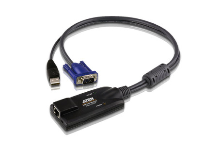 Модуль удлинителя, SVGA+KBD+MOUSE USB, 40 метр., для подкл. комп. к перекл. KH15xxA/KH15xxAi/KL15xxA/KH25xxA, макс.разреш. 1600х1200, RJ45+HD-DB15+USB A-тип, Female+2xMale, без Б.П., (DDC2B)/ATEN/ USB CPU Module for KH2516A