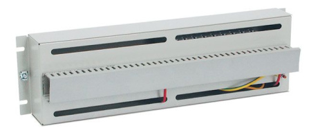 ZPAS WZ-4983-01-00-011 Панель PS-3U с DIN-рейкой тип TS-35 1ряд 18 единиц 17.5мм 3U 19" с задним кабельным организатором цвет серый (RAL 7035)