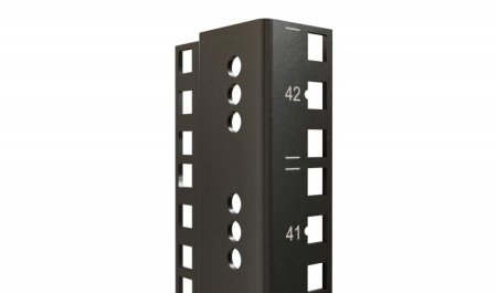 Hyperline CTRM19-37U-RAL9005 19" монтажный профиль высотой 37U с маркировкой юнитов, для шкафов TTR, TTB, цвет черный RAL9005 (2 шт. в комплекте)