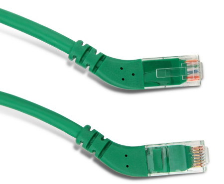 Hyperline PC-APM-UTP-RJ45/L45-RJ45/L45-C6-3M-LSZH-GN Патч-корд U/UTP угловой левый 45°-левый 45° Cat.6 LSZH 3 м зеленый