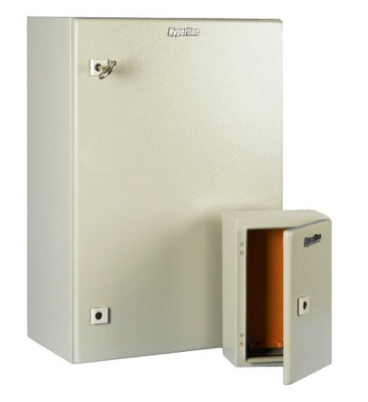 Hyperline TECL-1045 Шкаф электрический 500х400х210 (ВхШхГ) c монтажной панелью и креплением на стену IP55 RAL 7032