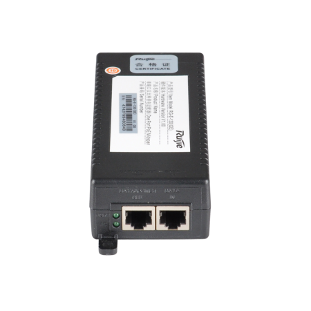 Reyee 1-port PoE adapter (1000Base-T, PoE+/ 802.3at)