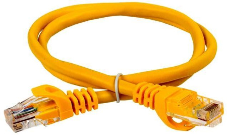 ITK Коммутационный шнур (патч-корд), кат.5Е UTP, 3м, желтый