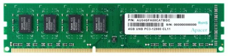 Apacer DDR3 4GB 1600MHz UDIMM (PC3-12800) CL11 1.5V (Retail) 512*8 (AU04GFA60CATBGC/DL.04G2K.KAM)