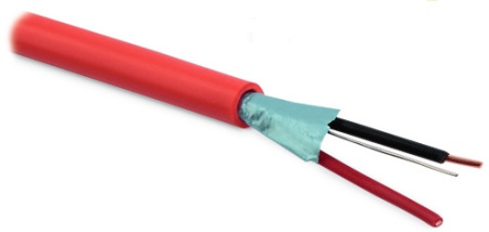 Hyperline ASC-1x2x0.8-PVC-RD J-Y(ST)Y-500 (500 м) Монтажный кабель с электростатической экранировкой для пожарной сигнализации 1x2x0.8 F/UTP однопроволочные жилы (solid) для внутренней прокладки (-5 °C - +50 °C) PVC красный