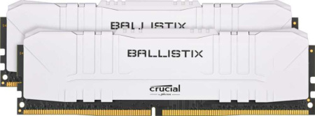 Crucial 16GB Kit (8GBx2) DDR4 3600MT/s CL16 Unbuffered DIMM 288 pin Ballistix White