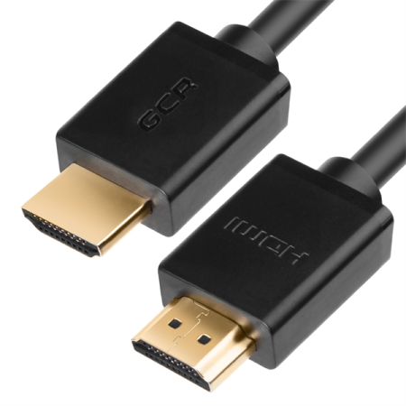 GCR Кабель HDMI 1.4, 1.0m, 30/30 AWG, позолоченные контакты, FullHD, Ethernet 10.2 Гбит/с, 3D, 4Kx2K, экран