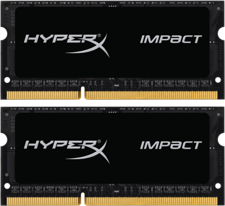Kingston 16GB 1600MHz DDR3L CL9 SODIMM (Kit of 2) 1.35V HyperX Impact Black