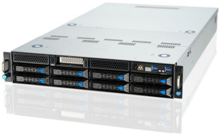 Серверная платформа/ ASUS ESC4000-E10; 2U; 8 x 2.5" or 3.5" HS (SATA/SAS/NVME)+ 1*M.2; Intel PCH C621A; 2 x Socket P+ ; 16*DDR4 RDIMM; 4*PCIex16 (or 8*PCIex16)+ 2*PCIex16 + *; 1+1 Redundant 1600W 80 PLUS Platinum Power Supply