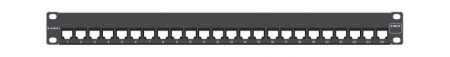 Siemon Z-PNL-24E Z-MAX Патч-панель 19" 24 порта неэкранированная 1U черная без модулей (в комплекте маркировочные этикетки кабельные стяжки крепеж) для использования с модулями Z6-PB Z6A-PB