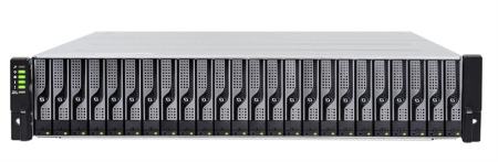 EonStor DS 1000 Gen2 2U/24bay,Single controller subsystem1x12Gb SAS,4x1G iSCSI ports+1x host board slot,1x2GB,2x(PSU+FAN Module),24xdrive trays,1xRackmount (ESDS 1024G2B-B)