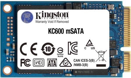 Kingston SKC600 1024GB, 3D TLC, mSATA, R/W 550/520MB/s, 600TBW