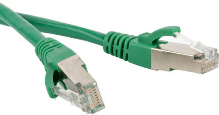 Hyperline PC-LPM-SFTP-RJ45-RJ45-C6-3M-LSZH-GN Патч-корд SF/UTP экранированный Cat.6 LSZH 3 м зеленый