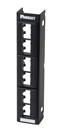 PANDUIT CPP12WBL Настенная модульная патч-панель Mini-Com® 12 портов (монтируется на кронштейн WB89D)