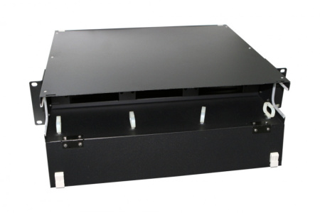 Hyperline FO-19BX-2U-F0-6xSLT-W120H32-EMP Патч-панель 19” универсальная пустой корпус 2U фиксированная рама горизонтальная 6 слотов (3х2) вмещает 6 FPM панелей с адаптерами или 6 CSS оптических кассет 120х32 мм