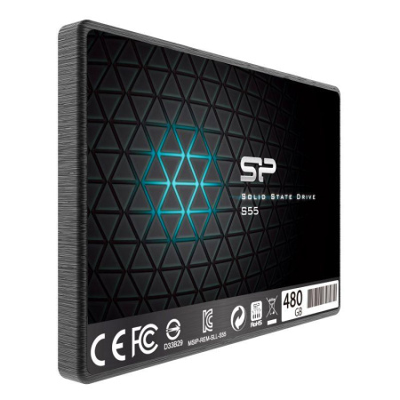 Solid State Disk Silicon Power Slim S55 480Gb SATA-III 2,5”/7мм SP480GBSS3S55S25