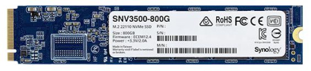 Synology SSD SNV3000 Series PCIe 3.0 x4 ,M.2 22110, 800GB, R3100/W550 Mb/s, IOPS 205K/40K, MTBF 1,8M