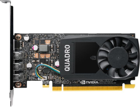 PNY Nvidia Quadro P400 2GB GDDR5, 64-bit, PCIEx16 3.0, mini DP 1.4 x3, Active cooling, TDP 30W, LP, Bulk, (YPVCQP400V2BLK1)