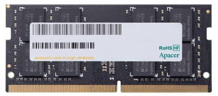 Apacer DDR4 16GB 2666MHz SO-DIMM (PC4-21300) CL19 1.2V (Retail) 1024*8 (AS16GGB26CQYBGH/ES.16G2V.GNH)