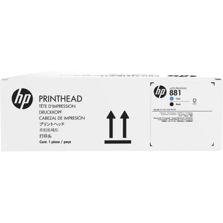 HP 881 Cyan and Black Printhead
