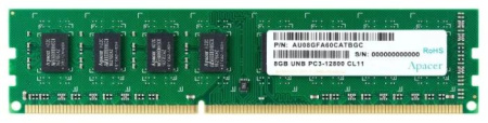Apacer DDR3 8GB 1600MHz UDIMM (PC3-12800) CL11 1.5V (Retail) 512*8 (AU08GFA60CATBGC/DL.08G2K.KAM)