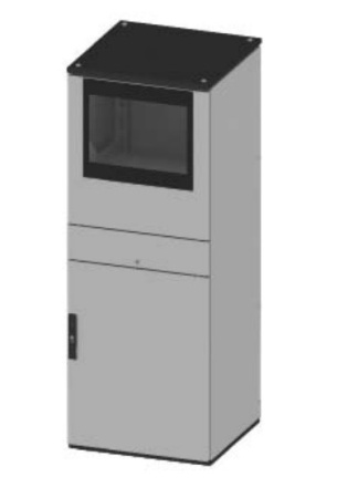 DKC / ДКС R5CQEC1866 Сборный напольный компьютерный шкаф серии CQEC 1800x600x600мм (ВхШхГ) для эксплуатации в промышленных условиях IP55 цвет серый RAL 7035