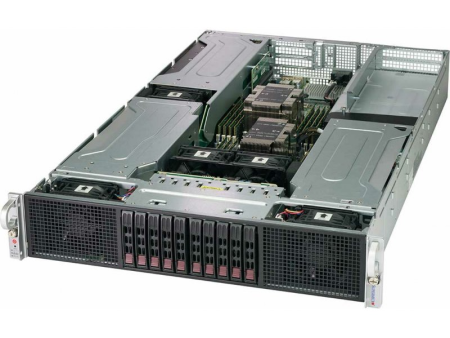 Supermicro GPU SERVER SYS-2029GP-TR (грузиться только с SIOM) (X11DPG-SN-P, 218GH-R2K03B) ( LGA 3647, 16xDDR4 Up to 4TB ECC 3DS LRDIMM, 8x2.5", 6 PCI-E 3.0 x16 (FHFL) slots, 1 PCI-E 3.0 x8 (LP) slots, 2000W Redundant Power)