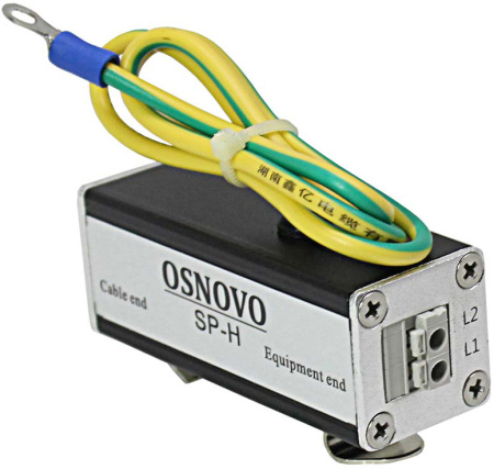 Грозозащита/ OSNOVO Устройство грозозащиты цепей видео HDCVI/HDTVI/AHD одноканальное для коаксиального кабеля
