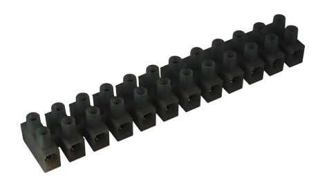 DKC / ДКС 43112PL/R Клеммные колодки из полипропилена цвет черный 12 полюсов до 85°С 450В 24A для сечения провода 25 мм2
