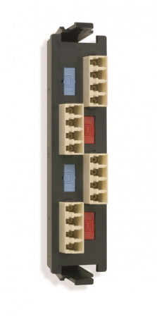 Siemon RIC-F-LC16-01C Quick-Pack Панель с 4 LC quadro адаптерами 16 волокон многомод цвет адаптеров бежевый (для RIC3 SWIC3 FCP3)