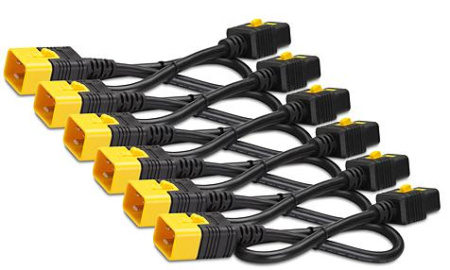 Power Cord Kit (6 pack), Locking, IEC 320 C19 to IEC 320 C20, 16A, 208/230V, 0.6m 