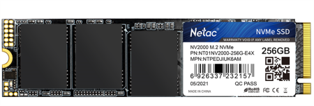 Накопитель SSD Netac NT01NV2000-256-E4X NT01NV2000-256-E4X