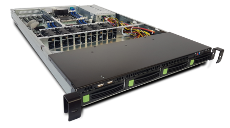 Rikor 1U Server RP6104 noCPU(2)2nd GenScalable HS/TDP 205W/ no DIMM(16)/HDD(26)SFF+opt.(2)SFF / 2x1Gbe/7xHHHL/ 1xM.2 NWMe, 1xM.2 SATA /2x1200W
