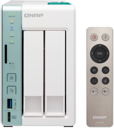 channel QNAP D2 Pro NAS, 2 Hot-Swap Tray w/o HDD. Dual-core Celeron N3060 1.6-2.48GHz, 4K HDMI-port, 1GB DDR3L (1 x 1GB up to 8GB), 2x1G LAN, HDMI, 3xUSB 3.0