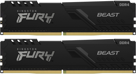 Kingston 8GB 3200MHz DDR4 CL16 DIMM (Kit of 2) FURY Beast Black