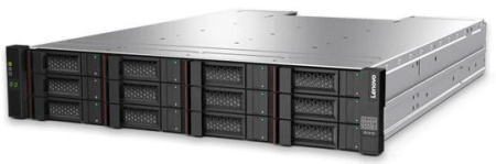 Lenovo Storage D1212,7x8TB 7.2K 3.5" NL-SAS HDD,2x580W,2x1.5m p/c,2x1m External MiniSAS HD 8644/MiniSAS HD 8644 Cable,12Gb SAN Rack Mount Kit-Rails