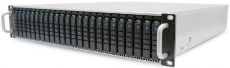 AIC JBOD 2U 24x2.5" single SAS 12G expander controller, 2x549W, 2x8643 cable, single BMC