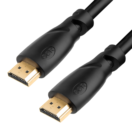 GCR Кабель HDMI 1.4, 1.5m, 30/30 AWG, позолоченные контакты, FullHD, Ethernet 10.2 Гбит/с, 3D, 4K, экран