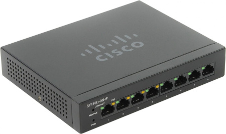 Коммутатор Cisco 110 series SF110D-08HP-EU