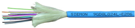 Siemon 9GD8D024L-E206M Кабель волоконно-оптический одномодовый 0S1/OS2 24 волокна tight buffer внутренний/внешний LSOH3C (IEC 60332-3) -20°C - +70°C синий