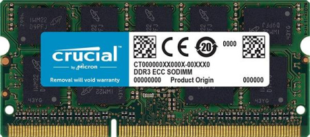 Crucial by Micron DDR3L 4GB 1600MHz SODIMM (PC3-12800) CL11 1.35 (Retail)