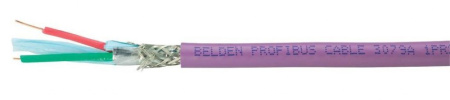 Belden 3079A 0071000 Кабель для интерфейса PROFIBUS-DP серия DataBus® 1x2x22 AWG (064 мм) SF/UTP одножильный (solid) (-30°С - + 75°С) PVC цвет фиолетовый