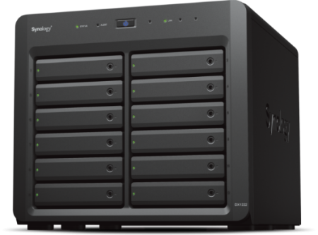 Synology Expansion Unit for DS3622xs+,DS2422+/upto 12hot plug HDDs SATA(3,5' or 2,5')/1xPS incl Infiniband Cbl&quot;