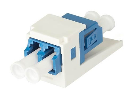PANDUIT CMDSLCZAW Модуль Mini-Com® с дуплексным одномодовым адаптером LC (синий) с муфтой из циркониевой керамики цвет белый