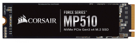 CORSAIR Force MP510 SSD 480GB, 3D TLC, M.2 (2280), PCIe Gen 3x4, NVMe, R3480/W2000, TBW 360