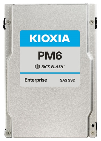 KIOXIA Enterprise SSD 800GB 2,5" 15mm (SFF), SAS 24Gbit/s, Mix Use, R4150/W1450MB/s, IOPS(R4K) 595K/145K, MTTF 2,5M, 3 DWPD, TLC (BiCS Flash™), 5 years wty