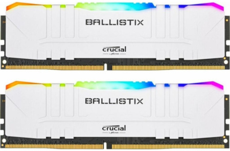 Crucial 32GB Kit (16GBx2) DDR4 3000MT/s CL15 Unbuffered DIMM 288 pin Ballistix White RGB