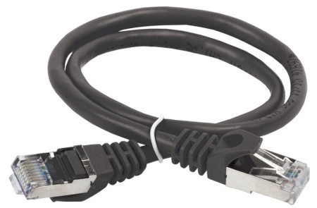 ITK Коммутационный шнур (патч-корд), кат.5Е FTP, 5м, черный