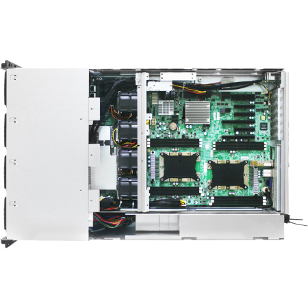 Серверная платформа/ HA401-VG, 4U 24-bay storage server, 24x SATA/SAS hot-swap 3.5"/2.5" universal bay, 2x canister, 4x 9mm 2.5" internal bay, 12G expander board with 2x SFF-8643, 2x SFF-8644, 1300W 1+1 redundant power supply, 4x 6056 fans, 2U heatsink, A